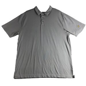 Jack Nicklaus Polo Shirt Men Size XXL 2XL Light Gray Short Sleeve Golf Stay Dri